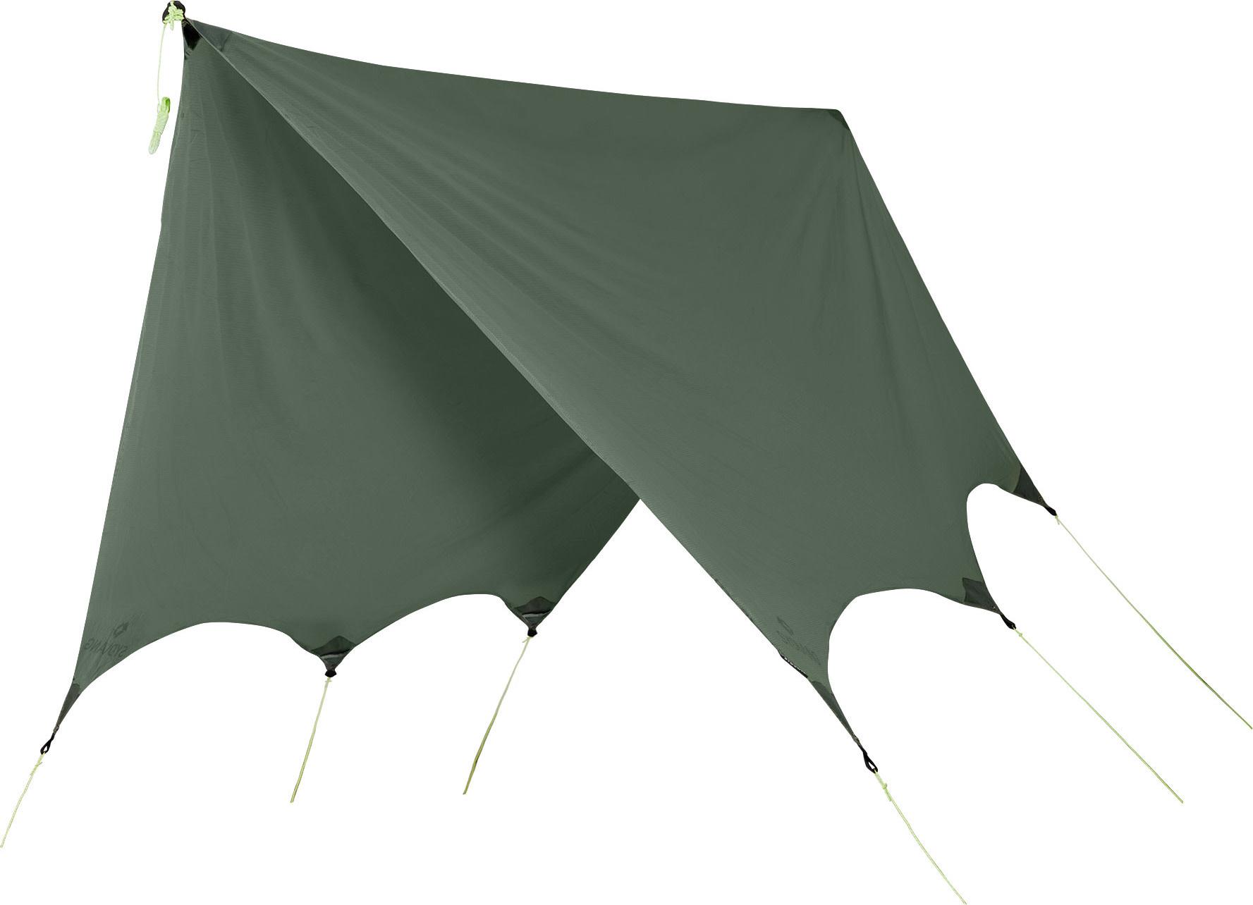 Sydvang Skaring Tarp 11 Ultralight Green – lett silnylontarp for hengekøye