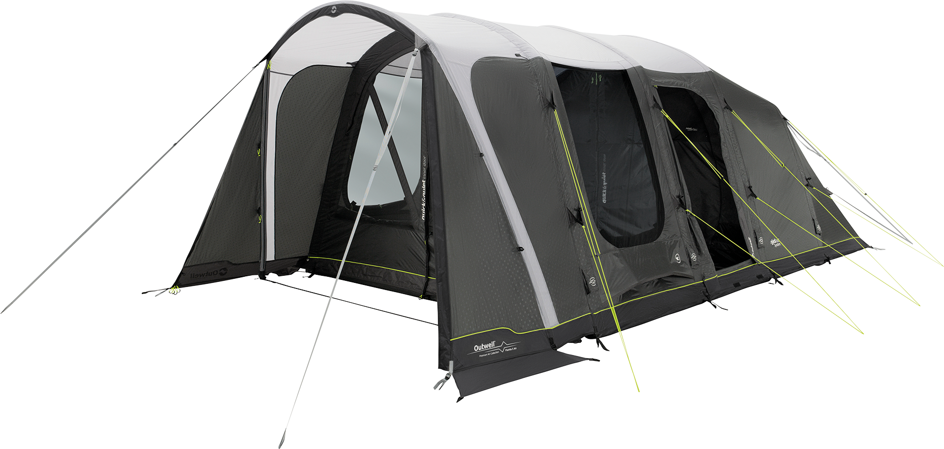 Outwell Florida 5 Air Green oppblåsbart familietelt med integrert fortelt