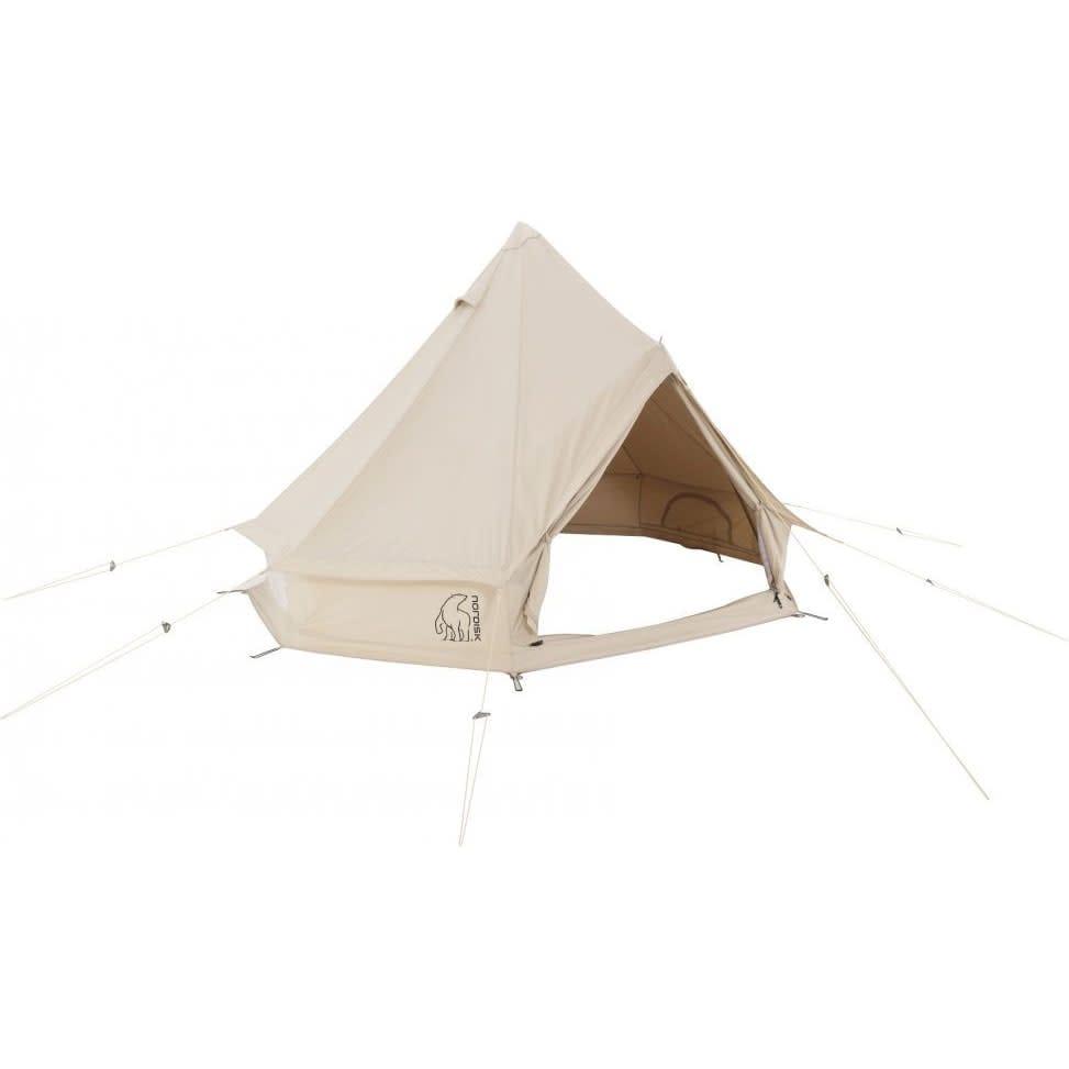 Nordisk Asgard 19.6 glampingtelt i naturfarget bomull